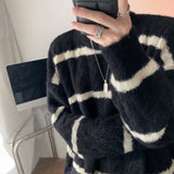 Winter New Mink Velvet Sweater Knitted Solid Sweater Men Clothes Pullover Men Sweater Casual Pullovers Bottoming Sweaters