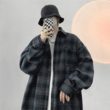 Spring Clothing Men's Casual Luxury Plaid Shirts Japanese Style Vintage Long Sleeve Cardigan Check Tops Fashion Leisure 2025 New