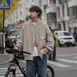 Harajuku Youth Pop Casual Baseball Jacket Men's Y2k Spring Autumn American Vintage Trend Vintage High-Grade Loose Bomber Jacket