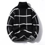 Sweaters men autumn new style mens plaid warm sweater men youth style sweaters spring Men's wool pullovers size M-3XL