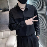 KPOP Fashion Style Harajuku Slim Fit Tops Loose All Match Casual Shirt Outerwear Stand Collar Solid Button Long Sleeve Blusa