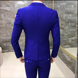 Men's Suits High Quality Wedding Groom Tuxedos Single Button Slim Fit Business Prom Dress Men's Formal Dress Suits