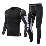 Men's Running Tracksuit Training Fitness Sportswear Set Compression Leggings Sport Clothes Gym Tight Sweatpants