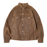 Retro Male Oil Waxed Jacket Canvas Cotton Khaki Military Uniform Light Casual Work Safari Style Coats Man Clothing