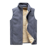 Autumn Winter Fleece Mens Vest Jacket Casual Warm Thick Big Tall Plus Size 8XL Men's Sleeveless Vest Waistcoat New Loose Vest