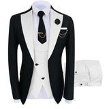 New Arrival Terno Masculino Slim Fit Blazers Ball And Groom Suits For Men Boutique Fashion Wedding( Jacket + Vest + Pants )