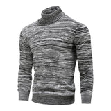 New Winter Men's Turtleneck Sweaters Cotton Slim Knitted Pullovers Men Solid Color Casual Sweaters Male Autumn Knitwear