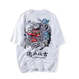 Cotton Cool Oversized T Shirt Gothic High Street Hip Hop T-shirt Men Women Summer Blouse Harajuku Loose Devil Tshirt Streetwear