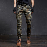 Fashion High Quality Slim Military Camouflage Casual Tactical Cargo Pants Streetwear Harajuku Joggers Men Clothing Trousers