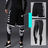 Men's Running Tracksuit Training Fitness Sportswear Set Compression Leggings Sport Clothes Gym Tight Sweatpants