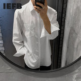 Men's Wear Autumn New Long-sleeved White Shirt Korean Style Trendy Handsome Casual Non-ironing fit Blouse Male