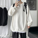 Autumn Men Casual Sweatshirts Harajuku Printed Men Oversized Hoodies Korean Man Casual Loose Pullovers