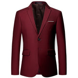 11 Color High Quality Men Blazer Classic New Slim Fit Solid Color Suit Jacket Fashion Business Casual Suit Blazer Plus Size 6XL