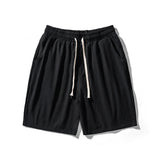 Fashion Cotton Line Shorts Men Summer Beach Casual Shorts Solid Baggy Basic Pockets Shorts Streetwear Men's Clothing