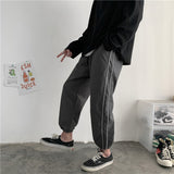 Summer Thin Casual Pants Men Fashion Solid Color Drawstring Joggers Pants Men Streetwear Loose Hip Hop Trousers Mens M-2XL