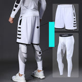 Men's Running Tracksuit Training Fitness Sportswear Set Compression Leggings Sport Clothes Gym Tight Sweatpants