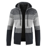 Autumn Winter Jacket Men Warm Cashmere Casual Wool Zipper Slim Fit Fleece Jacket Men Coat Dress Knitwear Male Coats