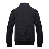 Spring Autumn Men's Bomber Jackets Solid Coats Male Casual Stand Collar Jacket Coat Outerdoor Overcoat Men Clothing M-4Xl