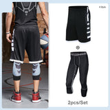 Men's Running Tracksuit Training Fitness Sportswear Set Compression Leggings Sport Clothes Gym Tight Sweatpants