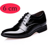 High Heel Shoes Men 6CM Man Leather Business Shoe Stylist Men's Dress Suits Hidden Heeled Party Oxfords