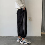 Summer Thin Casual Pants Men Fashion Solid Color Drawstring Joggers Pants Men Streetwear Loose Hip Hop Trousers Mens M-2XL