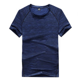 Plus Size L~5XL, 6XL, 7XL, 8XL T Shirt Men's Creative Simple Round Neck Quick-Drying Breathable Short Sleeve Summer Men's Tops