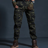 High Quality Khaki Casual Pants Men Military Tactical Joggers Camouflage Cargo Pants Multi-Pocket Fashions Black Army Trousers