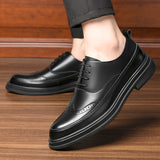 Height Increasing Mens Wedding Shoes Brogue Heel Men Business Elevator Shoes Fashion Man Lift Shoe Oxford