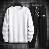 Men 2 Piece Sets Hip Hop Clothes For Men Outfits Streetwear Casual Sweatshirt and Pants Set Men Fashion Clothing