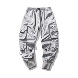 Black Cargo Pants Men Joggers Hip Hop Techwear Pants Hippie Cargo Trousers for Men Streetwear Plus Size Pockets Oversize