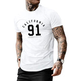 Summer Men' T-shirt Letter Print High Quality Crew Neck T-shirt Everyday Casual Clothing Retro Trendy Sweatshirt Oversized Shirt