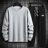 Men 2 Piece Sets Hip Hop Clothes For Men Outfits Streetwear Casual Sweatshirt and Pants Set Men Fashion Clothing