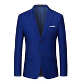 11 Color High Quality Men Blazer Classic New Slim Fit Solid Color Suit Jacket Fashion Business Casual Suit Blazer Plus Size 6XL