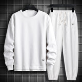 Men 2 Piece Sets Hip Hop Clothes For Men Outfits Streetwear Casual Sweatshirt and Pants Set Men Fashion Clothing