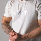 Summer Men's Gym Cotton Short Sleeves Round Neck T Shirts Fitness Bodybuilding Shirts Printed Fashion Men's Brand T Shirt Tops