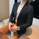 Casual Suit Jackets Blazer for Men Wedding Slim Fit Outwear Oversized Single Breasted Blazers Elegant Luxury Coats Korean