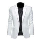 High Quality Business Slim Fit Single Buttons Suits Jacket Men Slim Fit Casual Fashion Wedding Groom Tuxedo Blazer Coats 6XL-M