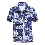 Casual Floral Beach Men's Shirt Summer Short Sleeve Hawaiian Shirts For Men Plus Size Quick Dry Tee Shirt Men Clothes Camis