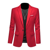 High Quality Business Slim Fit Single Buttons Suits Jacket Men Slim Fit Casual Fashion Wedding Groom Tuxedo Blazer Coats 6XL-M