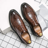 Gentleman Business Formal Leather Shoes Mens Fashion Dress Shoes Classic Italian Formal Office Oxford Shoes For Men Derby Shoes