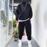 Tracksuit Men 2 Piece Set Hip Hop Men Sports Wear Fashion Clothing Solid Color Sweatsuit Jogging Suit Men Running Clothes