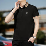 100% Cotton Breathable Brand Polo Shirts Men's Clothing Summer Tops Short Sleeve Casual Cotton Luxury Quality Fashion Clothes