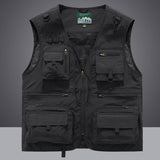 Summer Men Unloading Tactical Vest Coat Casual Men's Photographer Waistcoat Mesh Work Sleeveless Jacket Tools Pocket Vest 5XL