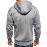 New Men's Hoodies Casual Sports Design Spring and Autumn Winter Long-sleeved Cardigan Hooded Men's Hoodie