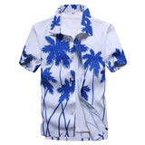 Casual Floral Beach Men's Shirt Summer Short Sleeve Hawaiian Shirts For Men Plus Size Quick Dry Tee Shirt Men Clothes Camis