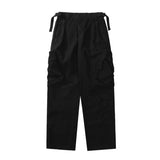 American Street Overalls Cargo Trousers Male Wide Leg Pants Cargo Parachute Loose Casual Design Straight Mens Clothing