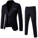 Men Blazers Sets 2 Pieces Elegant Luxury Formal Wedding 3 Suits Full Business Korean Pants Blue Coats Jackets