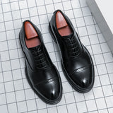 Men Dress Shoes Formal Oxfords Classic Business Office Wedding Shoes Wear Elegant Casual Leather Men Shoes