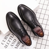 Spring Gentleman Oxfords Leather Shoes Luxury Goods Men Shoes Fashion Casual Pointed Toe Formal Business Male Wedding Dress