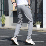 Men Casual Pants Slim Straight Breathable Stretch Classic Trousers for Men Spring Autumn Streetwear Khaki Pant Male High-quality